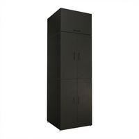 WASCHMASCHINENSCHRANK DORA-II 70cm Breit, 230cm Hoch - Schwarz, Holzwerkstoff (70/230/74cm)