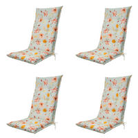 GARTENSTUHLKISSEN Florina 123/50 cm 4er-Set - Orange, Textil (50/7/123cm) - Madison