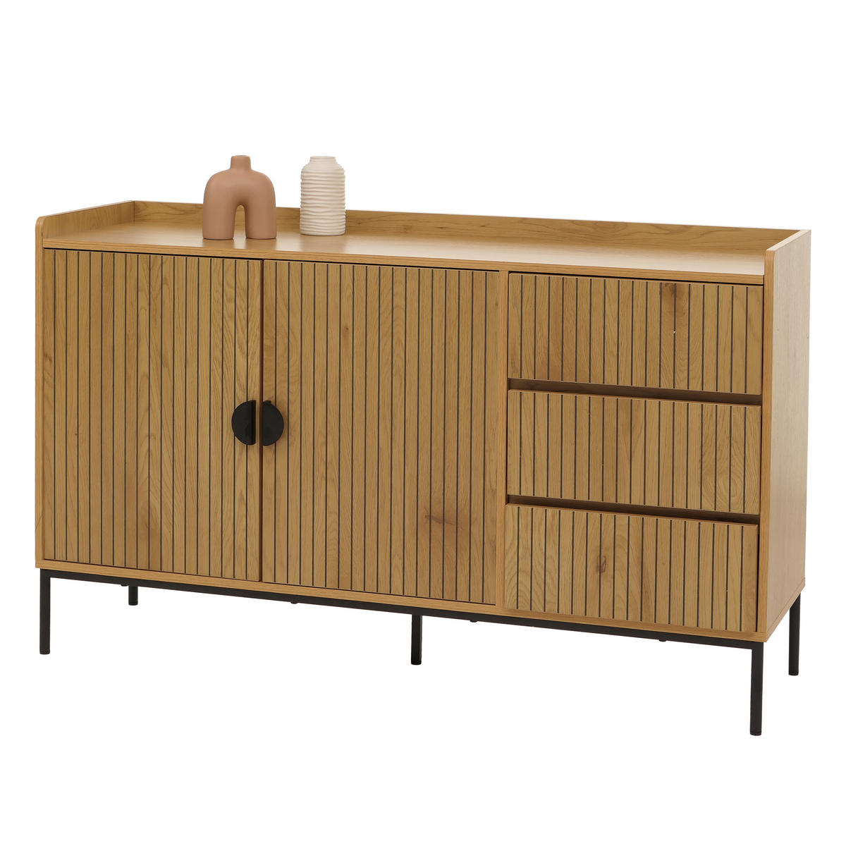 SIDEBOARD Braun - Braun, Holz (130/80/42cm) - MCW