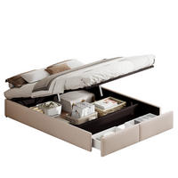 POLSTERBETT 140x200 cm mit 2 Schubladen Beige - Beige, Holzwerkstoff (140/200cm) - Novahome