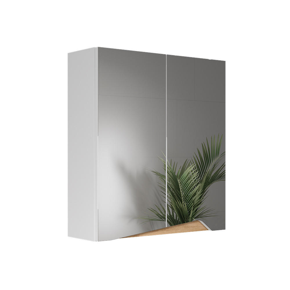 KOUPELNOVÁ ZRCADLOVÁ SKŘÍŇKA Marelle Bílá/Artisan - bílá/dub artisan, kompozitní dřevo (60/67/20cm) - Vicco