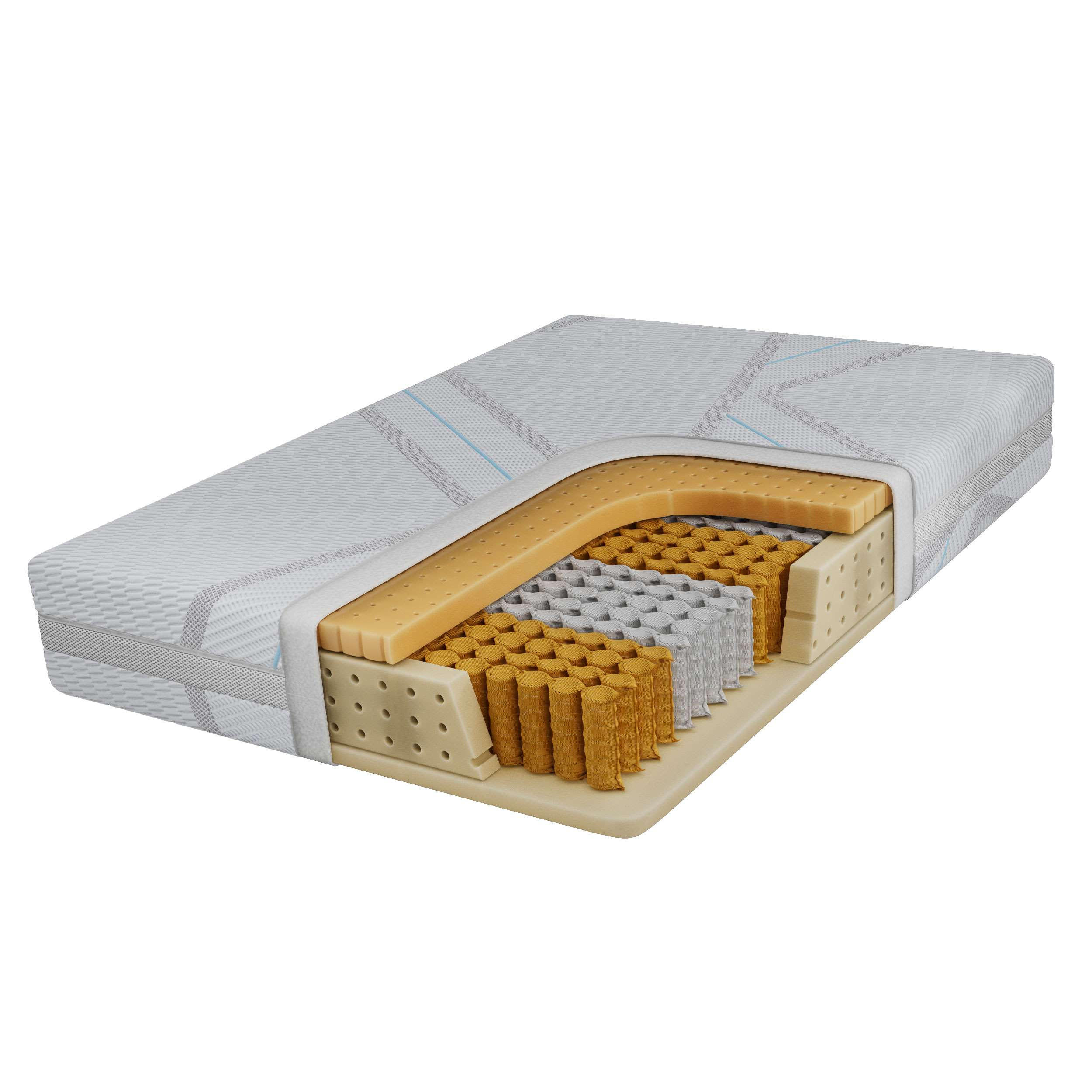 MKS Taschenmatratze Mehrfarbig 140x200 cm