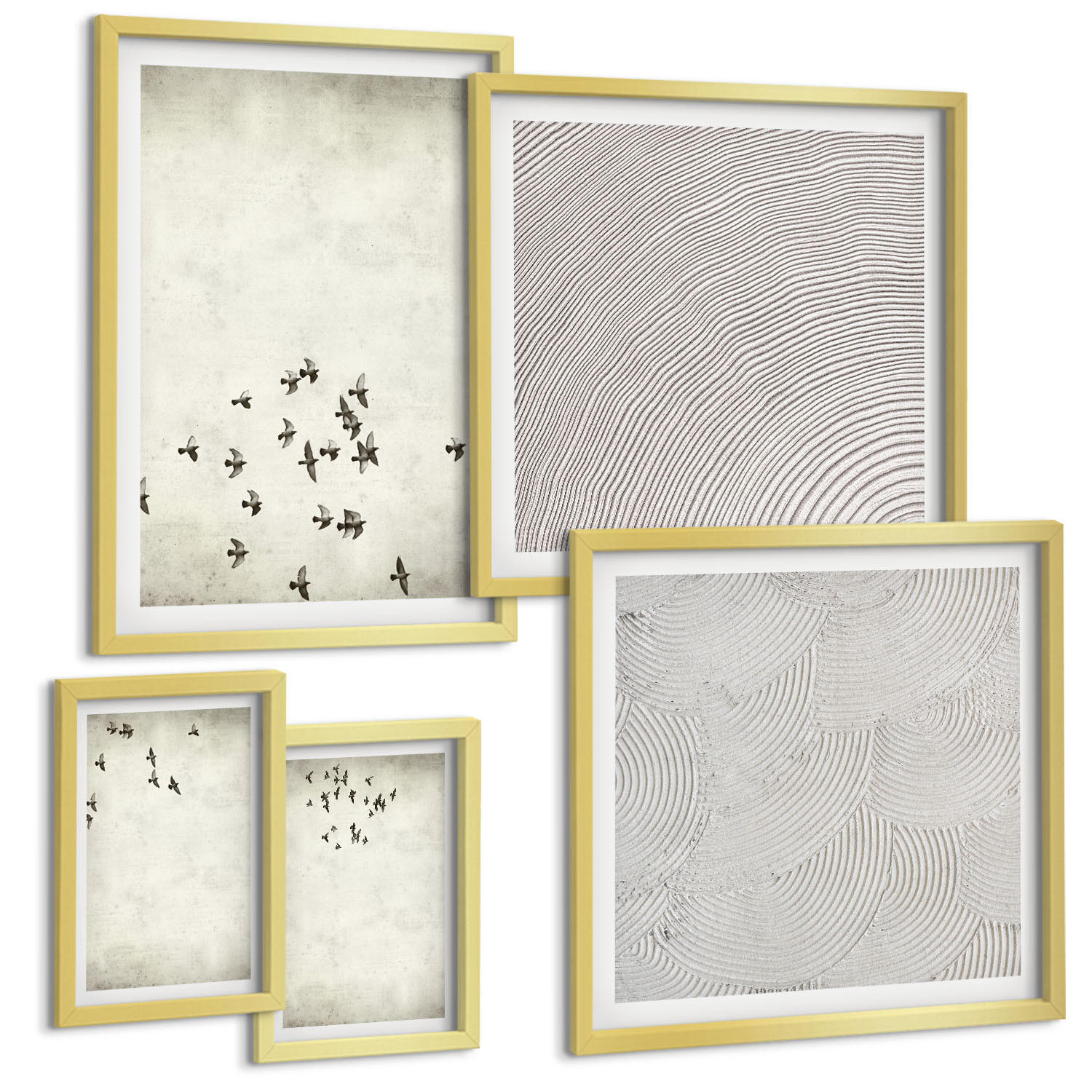 Tulup Bilder Gold 40x60 cm