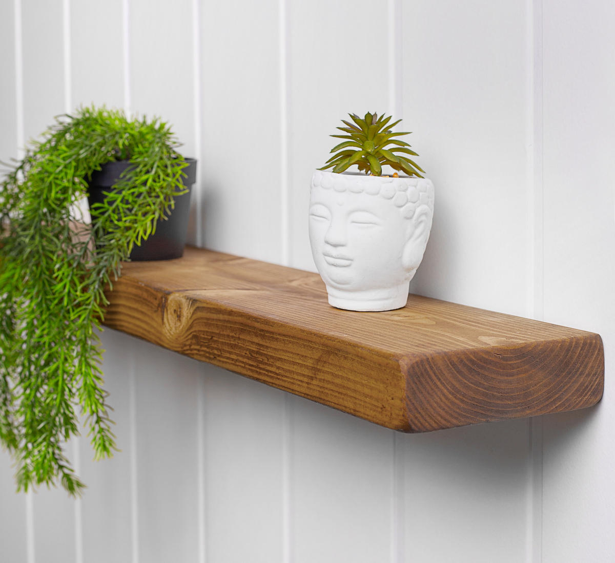 WANDREGAL rustikales 15/4,4/40 cm unbehandelt - Braun, Holz (40/4.4/15cm)