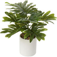 KUNSTPFLANZE Monstera im Topf 31 cm - Grün, Kunststoff (45.7cm)