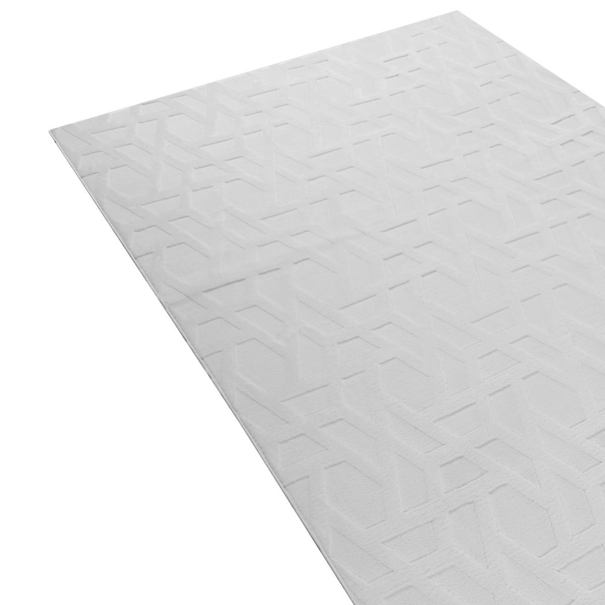 TEPPICH Hellgrau 160/230 cm Antero - Hellgrau/Grau, Textil (160/230cm) - Beliani