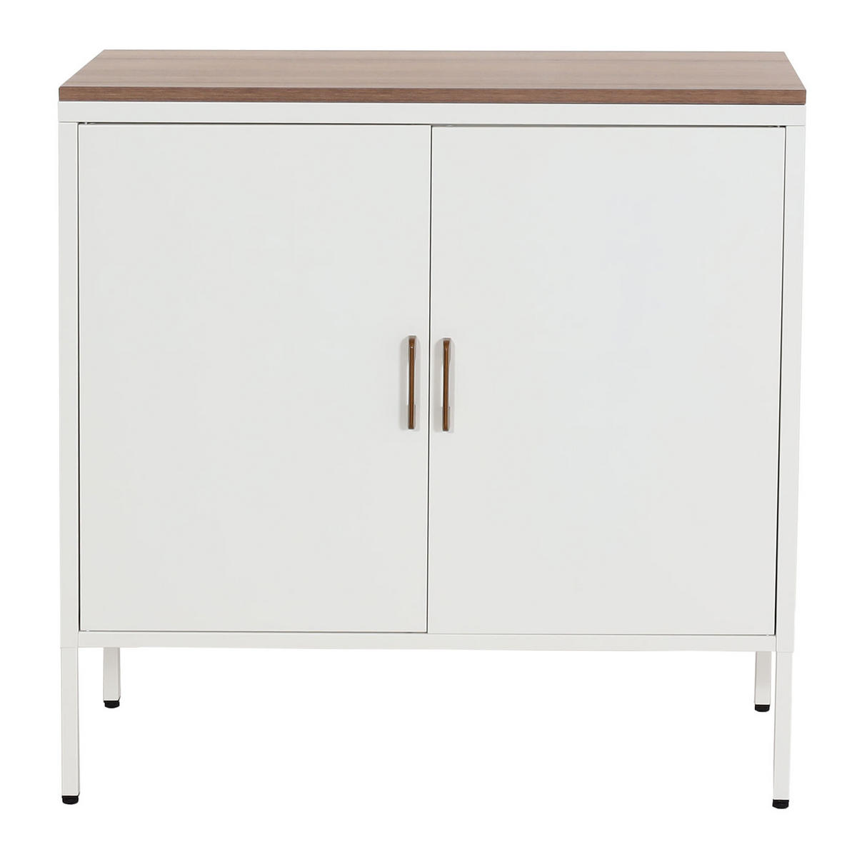 KOMMODE -2 Weiß - Weiß, Metall (90/90/40cm) - MCW