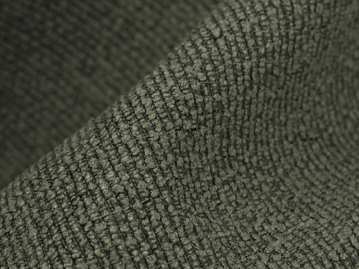 SOFAELEMENT Bouclé Stoff Grün - Schwarz/Olivgrün, Holzwerkstoff/Kunststoff (70/75/94cm) - Makamii