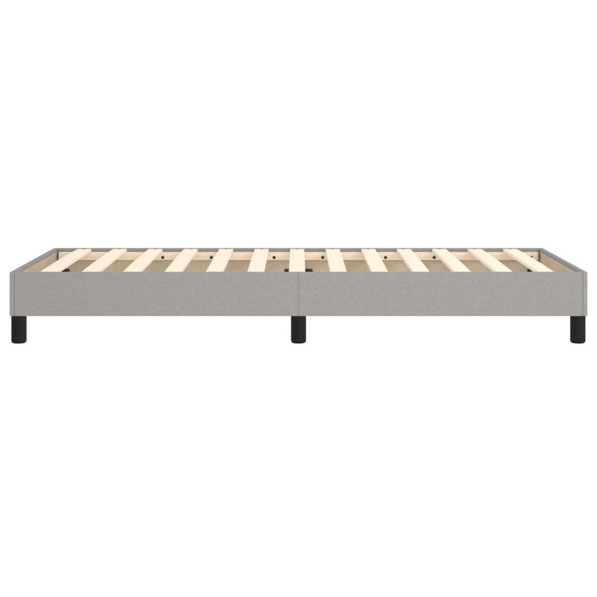 POLSTERBETT Quinlan 100/203 cm - Hellgrau, Holzwerkstoff (100/200cm) - Nettlife
