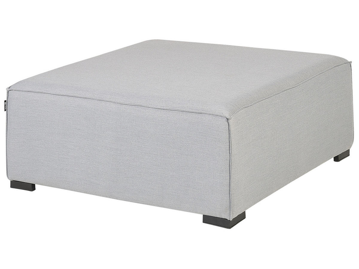 LOUNGE SET 7-Sitzer hellgrau rechtsseitig modular Arezzo - Hellgrau, Textil - Beliani