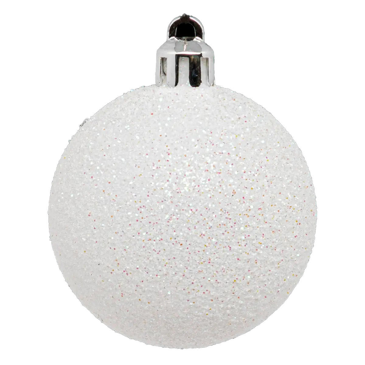 WEIHNACHTSKUGELN 5er-Set 5/5/6,3 cm - Weiß, Kunststoff (5/6.3/5cm) - Atmosphera Createur d´interieur