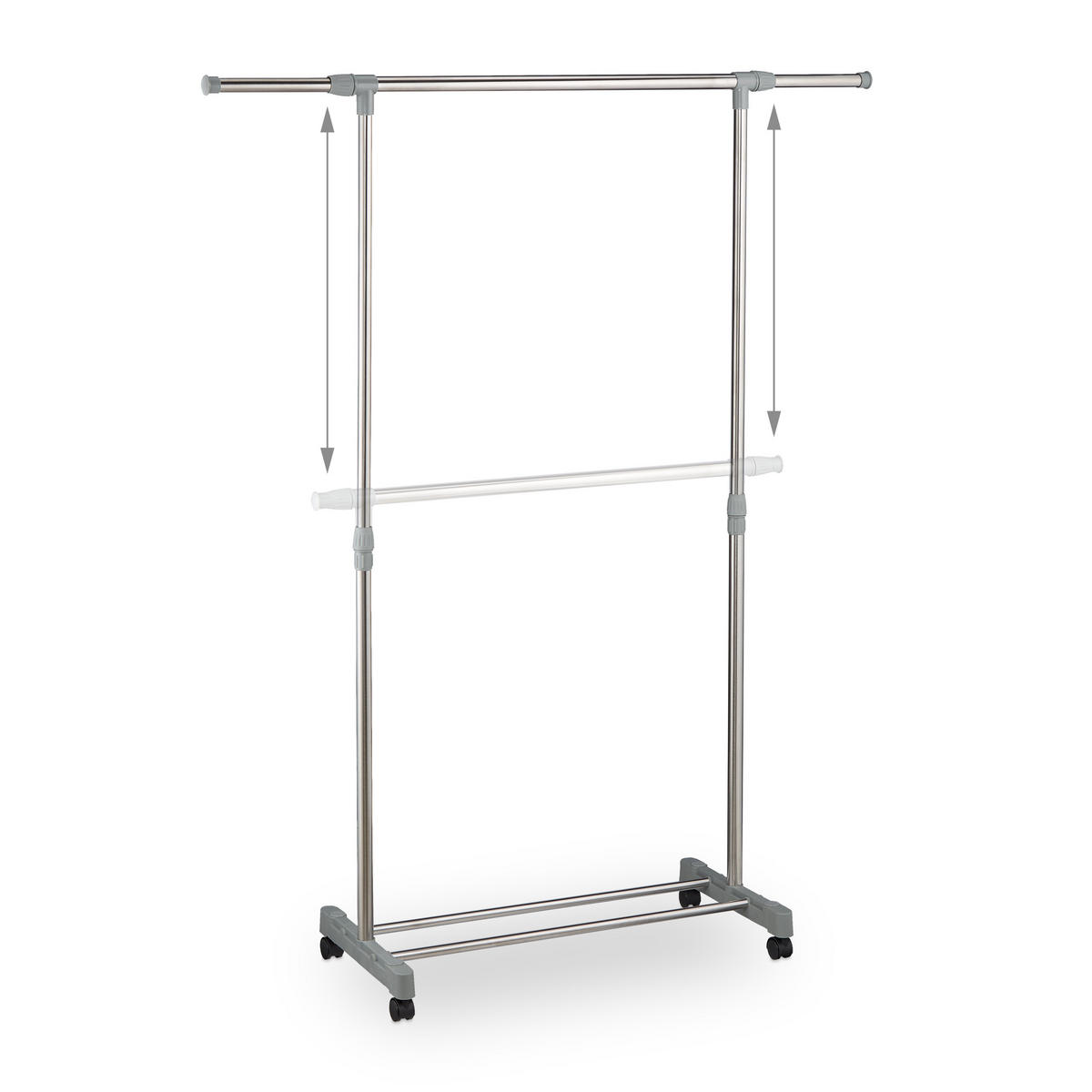 KLEIDERSTÄNDER - Multicolor, Kunststoff/Metall (160/165/41cm) - Relaxdays