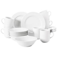 FRÜHSTÜCKS-SET Rondo/Liane weiß 18er Set - Weiß, Keramik (1/1/1cm) - Seltmann Weiden