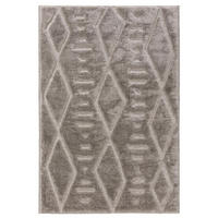 TEPPICH Elanie 120/170 cm - Grau, Kunststoff (120/170cm) - benuta Pop