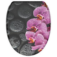 WC-SITZ mit Absenkautomatik & Top Fix Madeira - Violett, Holzwerkstoff (37.7/5.5/48cm) - Sanilo