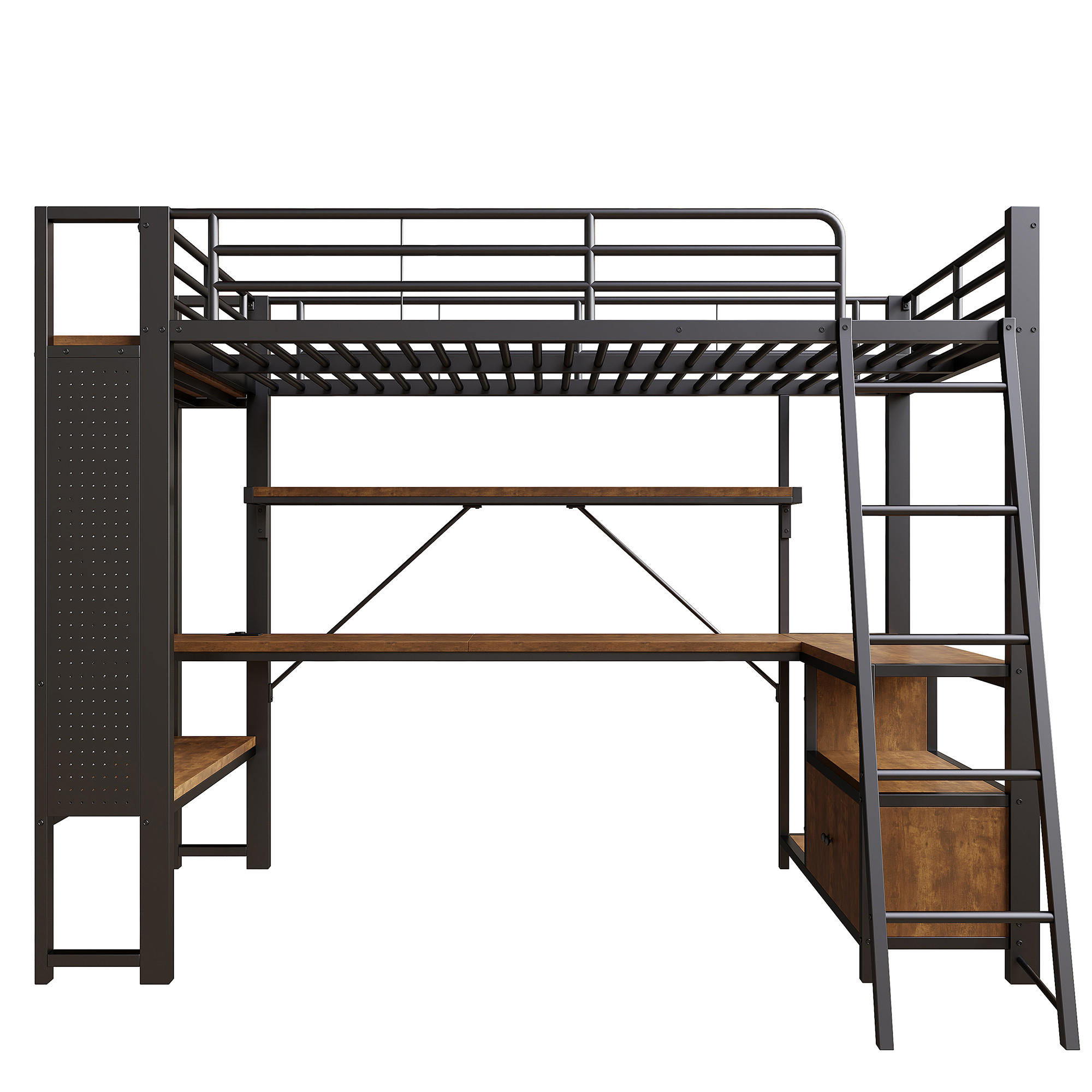 HOCHBETT Eisen 90/200 cm Schwarz - Schwarz, Metall - Raumix