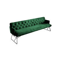 ESSZIMMERBANK CHARME Smaragdgrün Velvet - Smaragdgrün, Textil (246/85/68cm) - KAWOLA