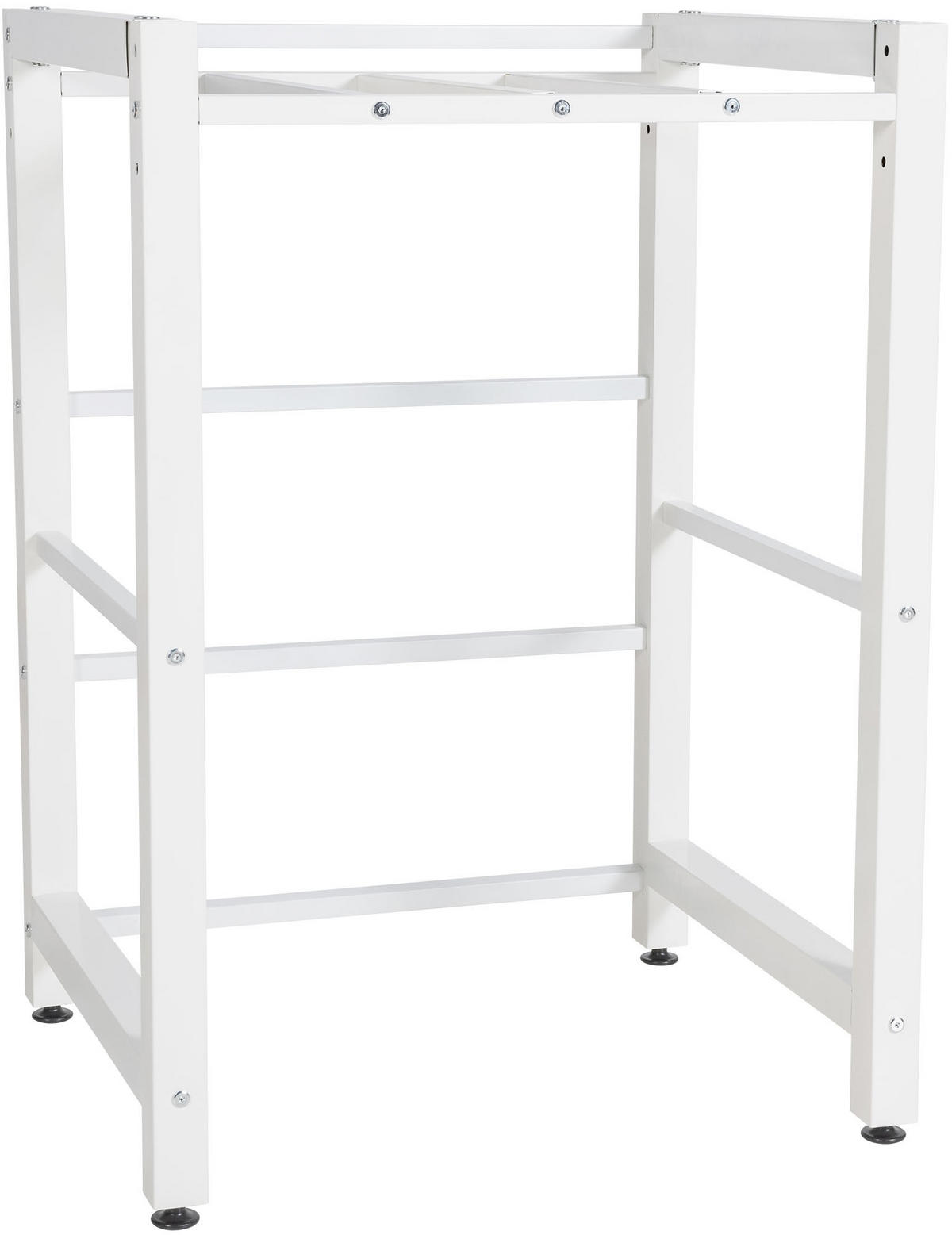 WASCHMASCHINENGESTELL KAMED Stahl 105x75x62 cm Weiß - Weiß, Metall (75/105/62cm) - DELUKE