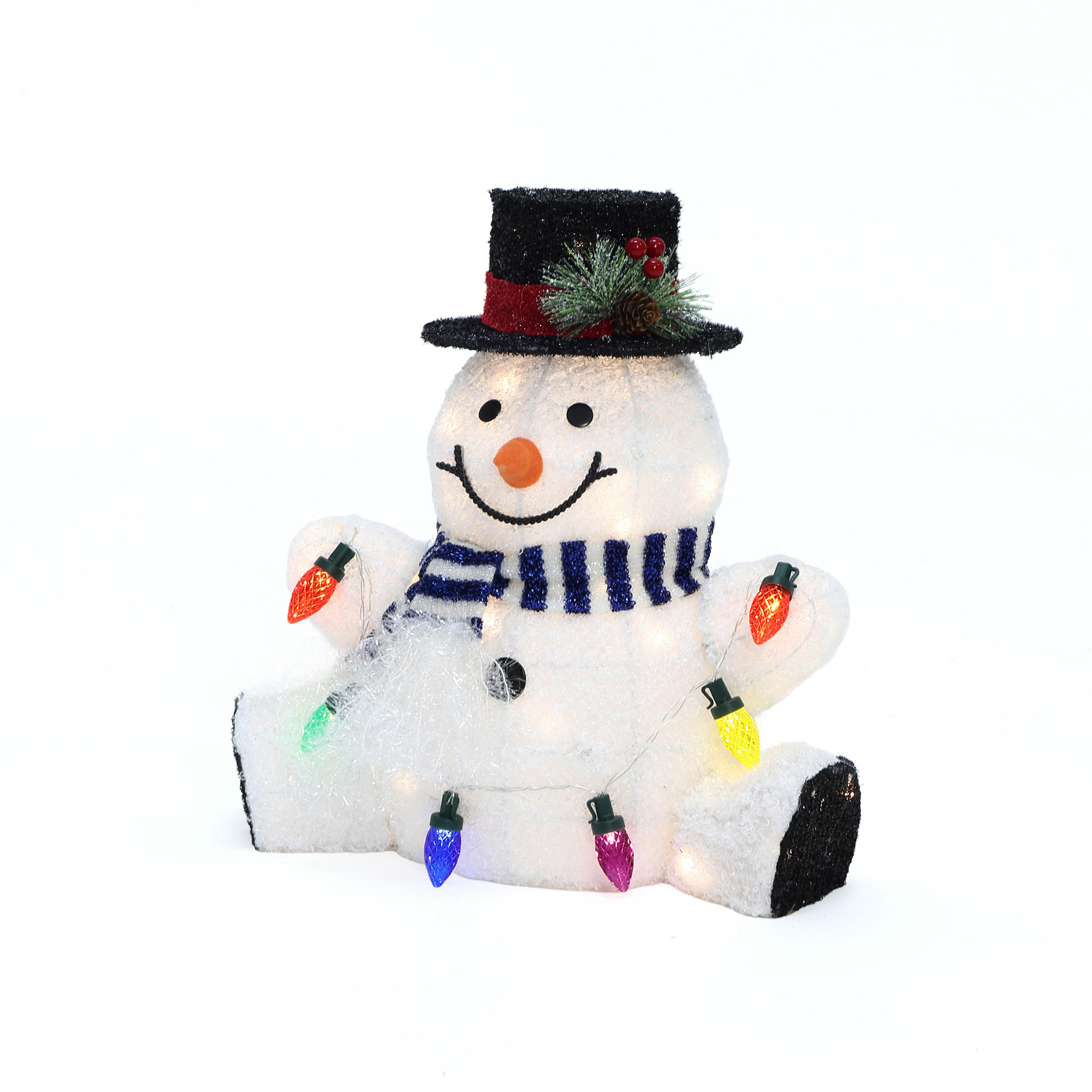 Hometopia Led-Schneemann Weiß 36x38.5x33 cm