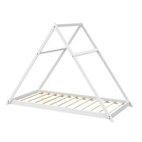 HAUSBETT APACHE mit Lattenrost/ Kinderbett 90x190 - Weiß - Weiß, Holz (90/190cm) - Weber Industries