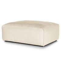 POLSTERHOCKER - Beige/Schwarz, Textil (81/38/100cm) - home24