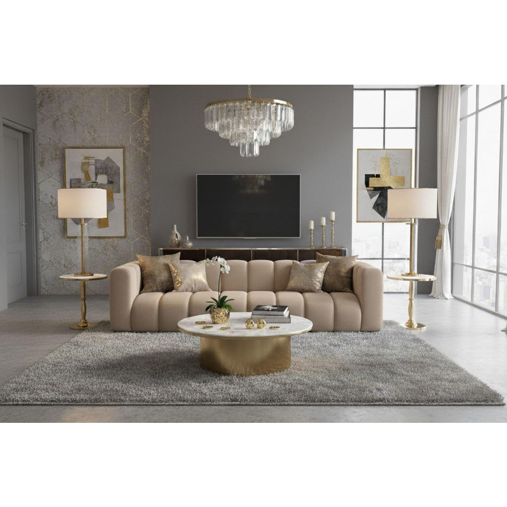Thumbnail - Kaiser Möbel Couch,, Beige, Holz, 290x70x93 cm, Wohnzimmer, Sofas & Couches, Sofas