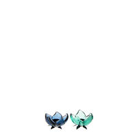 WINDLICHT BLUME (2ER SET) - Blau, Glas (10.5/7cm) - J-Line
