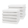 HANDTÜCHER, 10er-Set, 50x100 cm, 70% Baumwolle, 30% Polyester, Weiß - Weiß, Textil (50/100cm) - Zollner