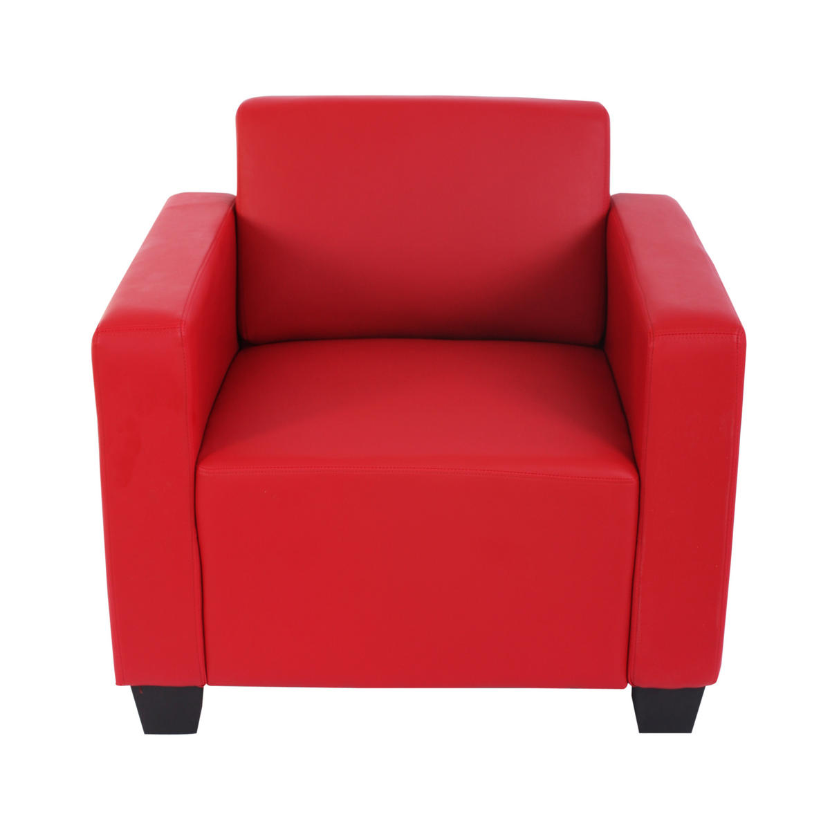 COUCH-GARNITUR Rot - Rot, Textil (214/76/142cm) - MCW
