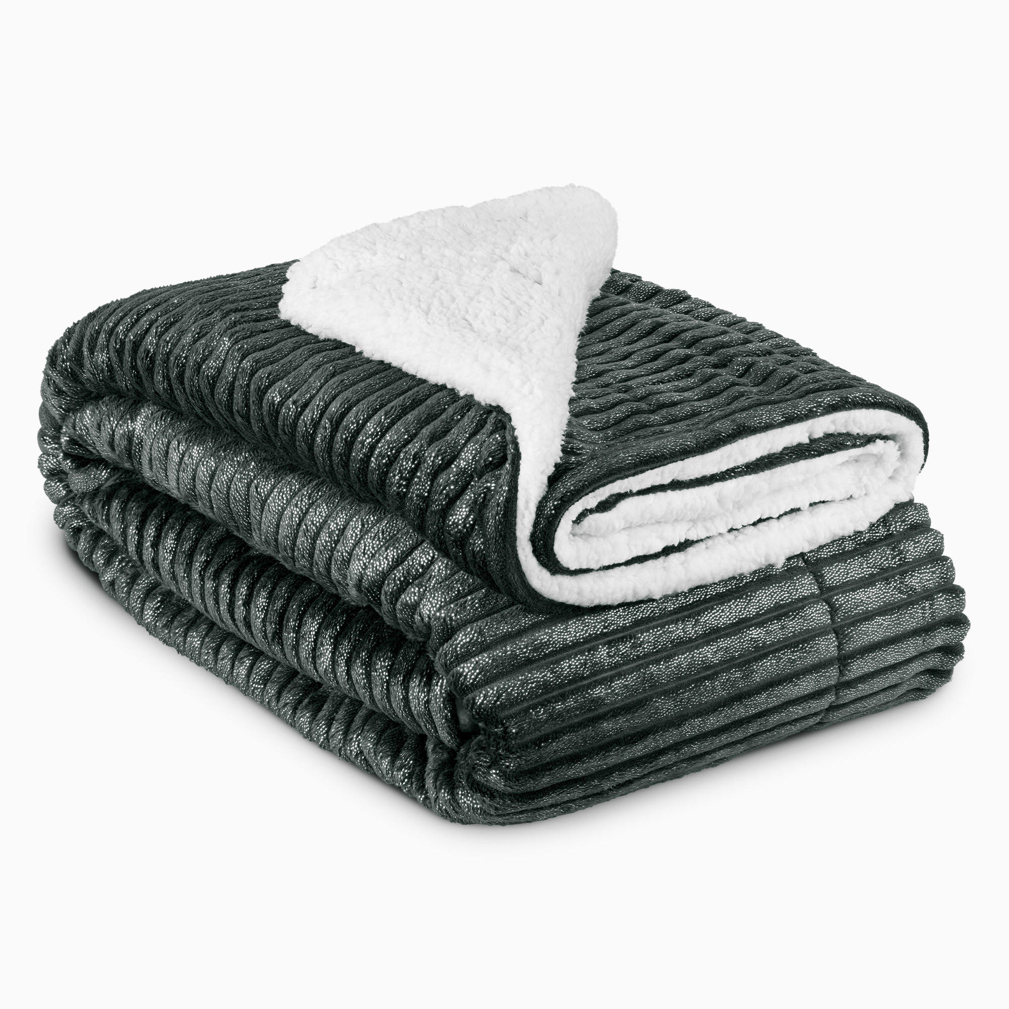 DECKE Elisa 150/200 cm Schwarz - Schwarz, Textil (150/200cm) - Beautissu 