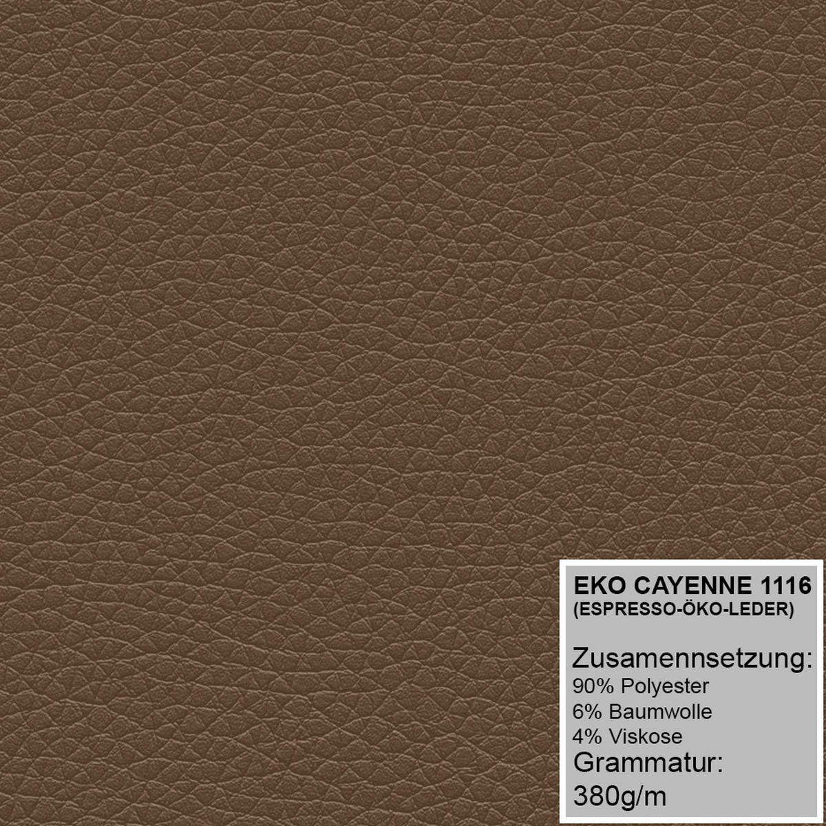 ECKSOFA MODENA 320 cm x 185 cm – Stoff: ECO CAYENCE Espresso 1116 Farbe: Braun - Braun, Textil (320/185cm) - A&J MöbelLand