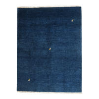 TEPPICH Gabbeh Blau 200/152 cm Schurwolle - Blau, Textil (152/200cm) - Looma