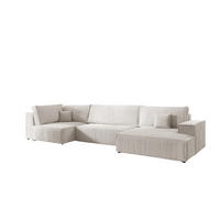 WOHNLANDSCHAFT Corunia - Weiß, Holzwerkstoff/Textil (398/70/148cm) - Fun Möbel