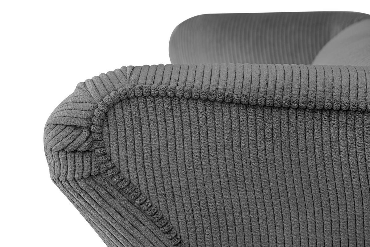 OHRENSESSEL STRALIS inklusive dekorativem Kissen, grau - Grau, Textil (82/108/80cm) - KONSIMO®