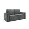 SOFA Orto Dunkelgrau, Zweisitzer Polstersofa - Dunkelgrau, Holzwerkstoff/Textil (178/93/82cm) - Bettso