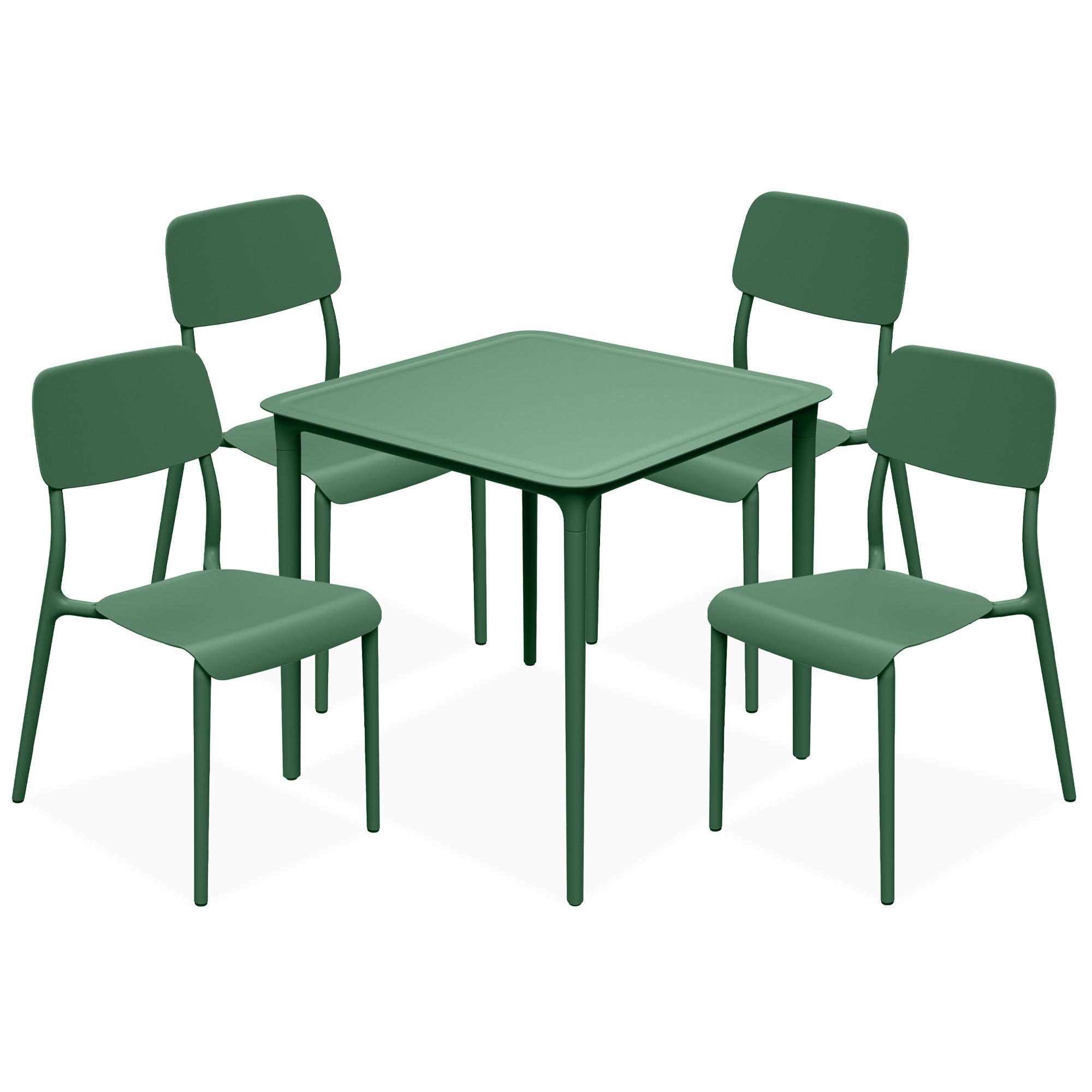 GARTENMÖBEL-SET GALIO, 5-tlg - Grün, Kunststoff - KONSIMO®