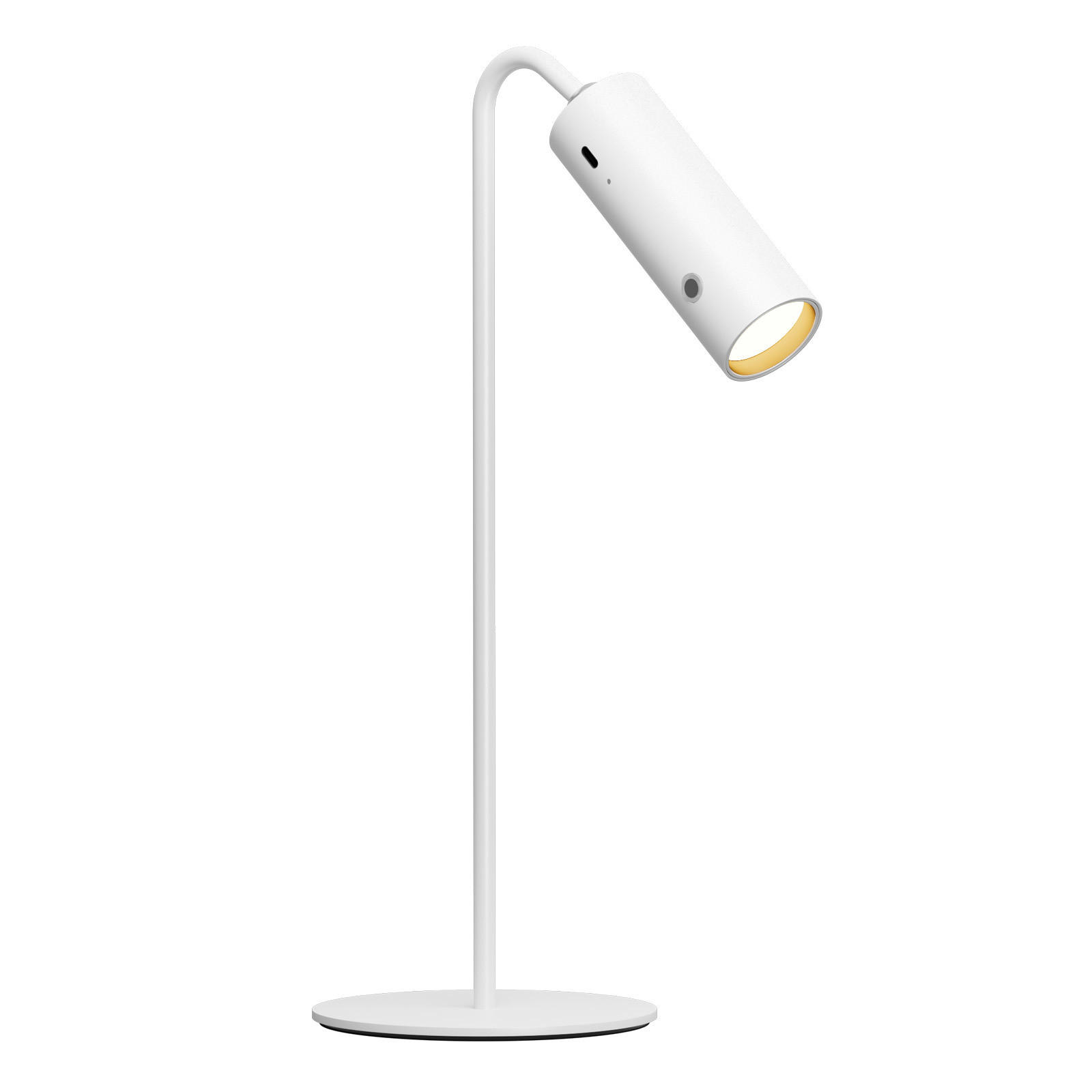 SCHREIBTISCHLAMPE LED Dimmbar Kabellos Weiß - Weiß, Metall (33/12/33cm) - EMKE