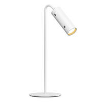 SCHREIBTISCHLAMPE LED Dimmbar Kabellos Weiß - Weiß, Metall (33/12/33cm) - EMKE