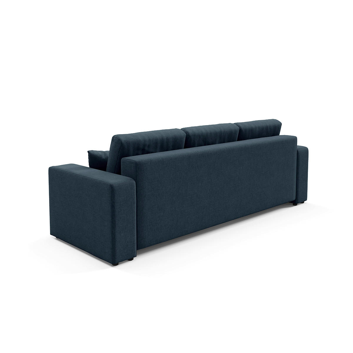 SOFA Giulia 3 Sitzplätze Blau - Blau, Holz (244/82/102cm) - Petits-meubles