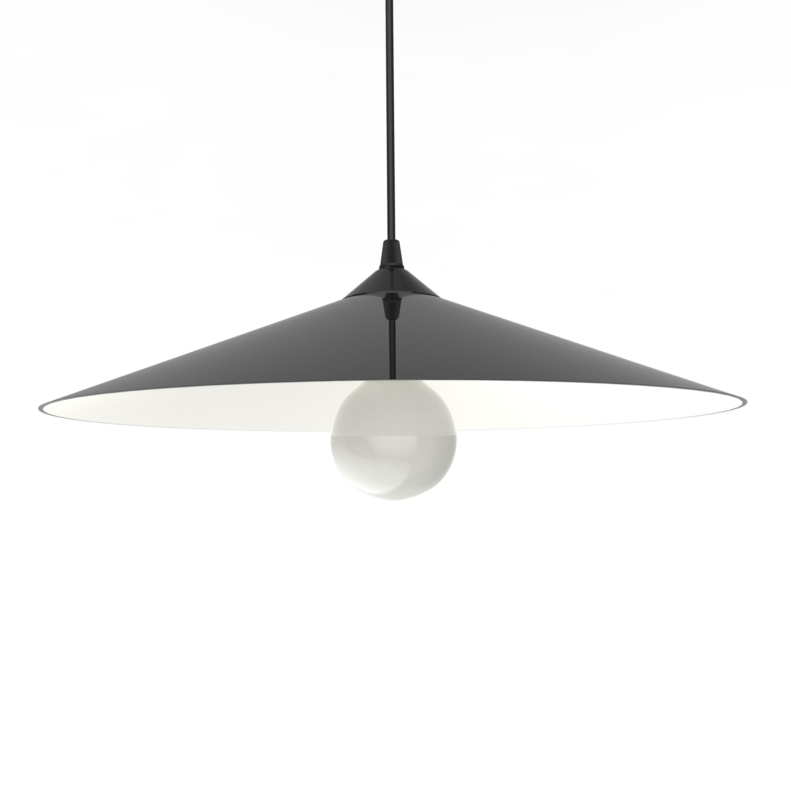 Lumicom Hängeleuchte Schwarz 40x10x40 cm
