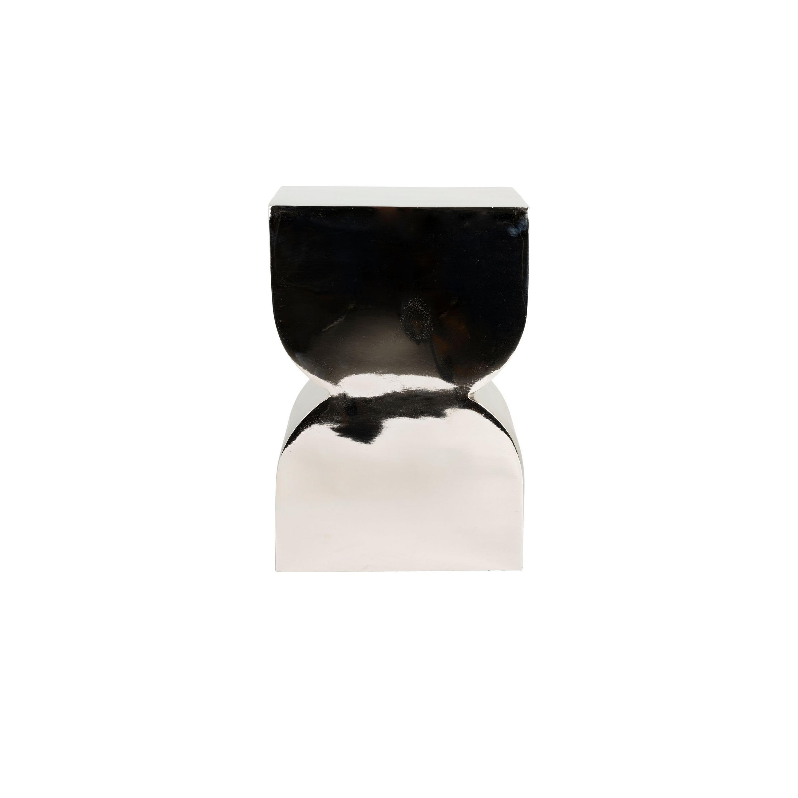 BEISTELLTISCH Cones Silber - Silberfarben, Metall (21/30/45cm) - Zuiver