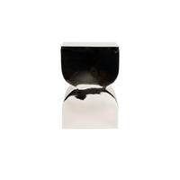 BEISTELLTISCH Cones Silber - Silberfarben, Metall (21/30/45cm) - Zuiver