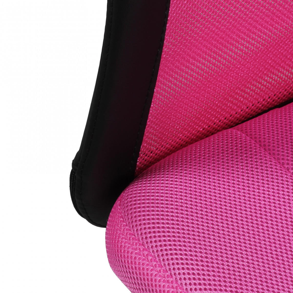 KINDERDREHSTUHL Netz Höhenverstellbar Bis 30kg, Rosa 60x60x100 cm - Pink/Silberfarben, Textil/Metall (60/100/60cm) - KADIMA DESIGN