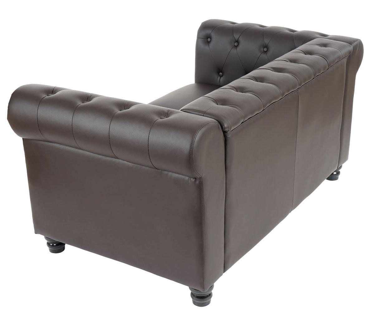 LUXUS 2ER SOFA LOUNGESOFA Braun - Braun, Textil (160/74/90cm) - MCW