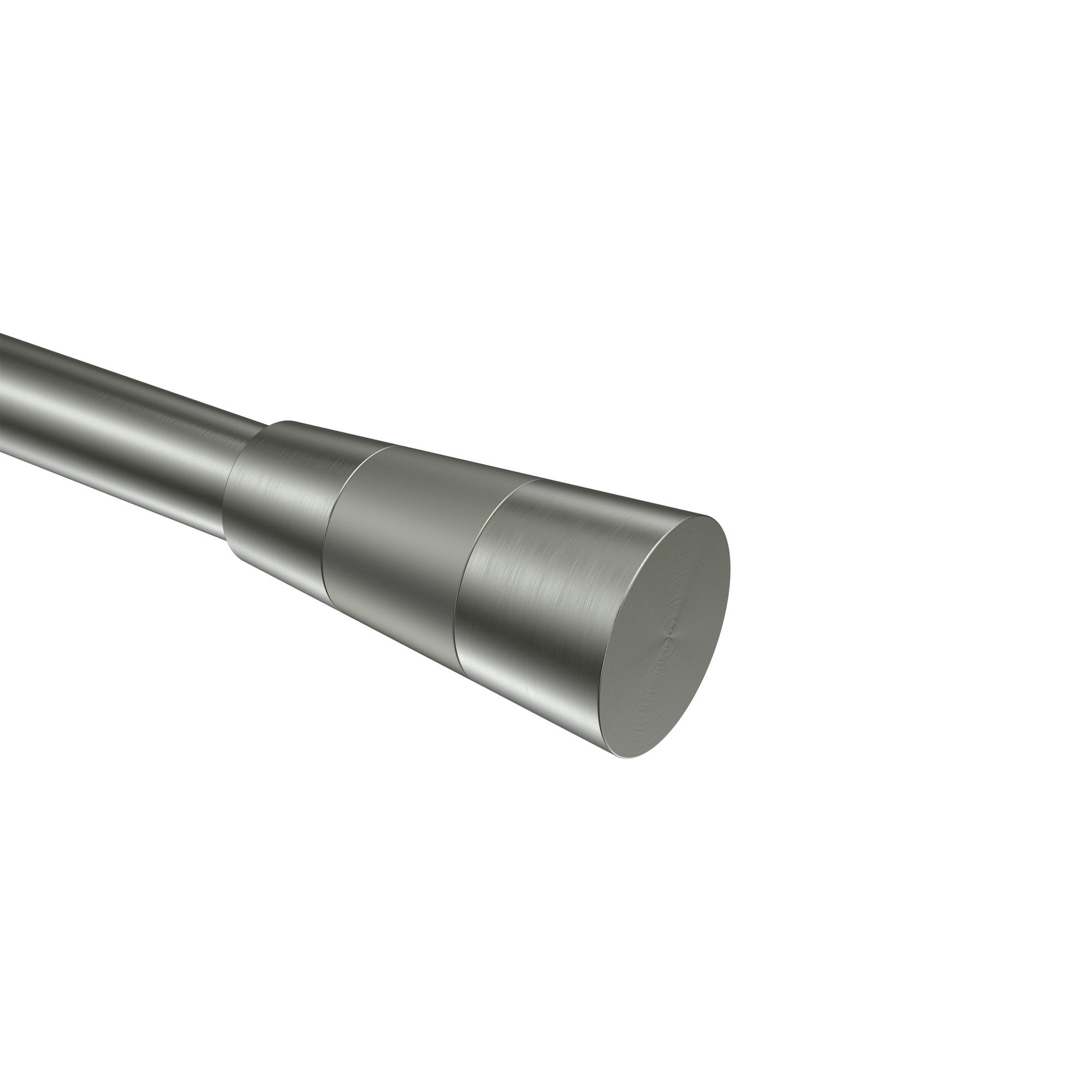 ENDSTÜCKE FÜR GARDINENSTANGEN 20 mm Ø, Tanara Edelstahl-Optik/Satin-Silber, Packung 2 Stück - Edelstahlfarben/Silberfarben, Metall (6.5/3.2/3.2cm) - INTERDECO
