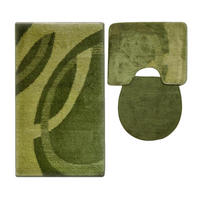 BADEMATTE Set 3 tlg GRÜN - Grün, Textil (60/100cm) - ROLFNERS