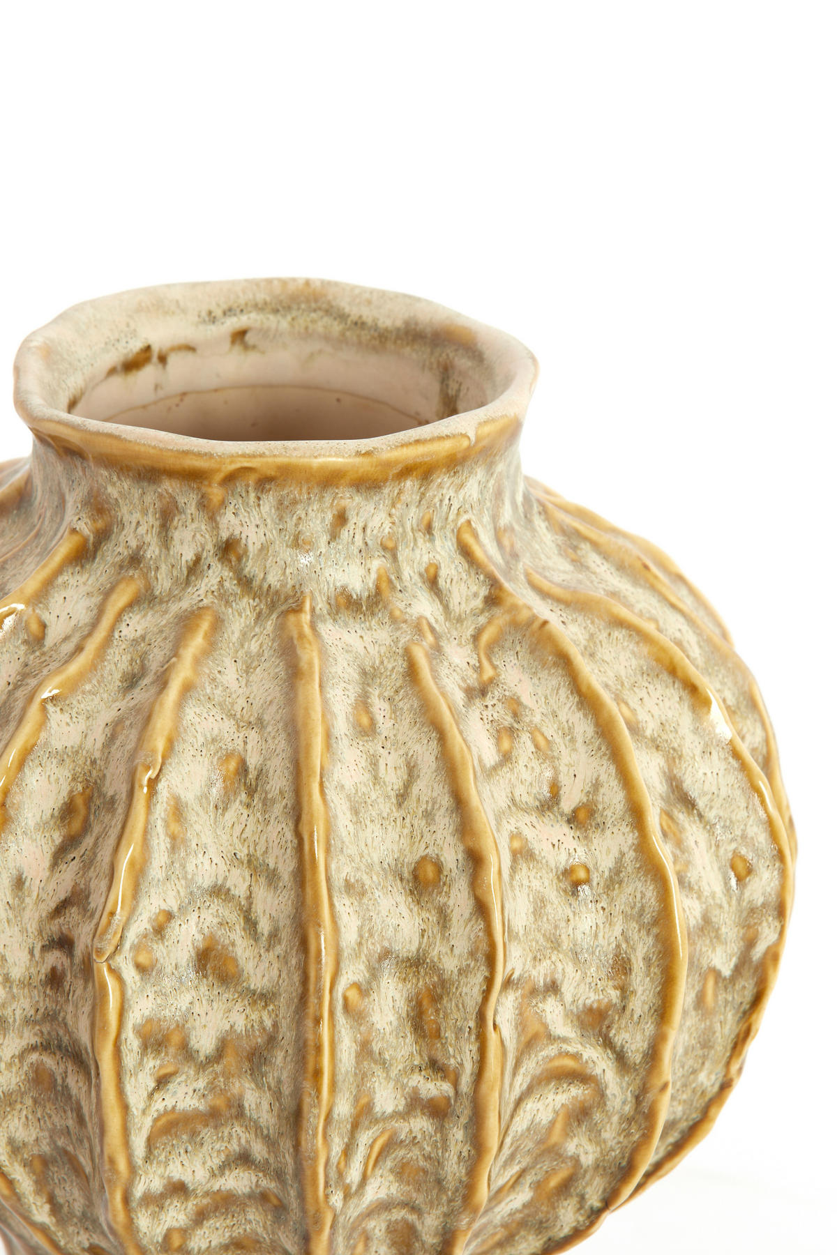 VAZE Hakone Grün 24/24/28.5 cm - Grün, Keramik (28.5cm) - Light & Living