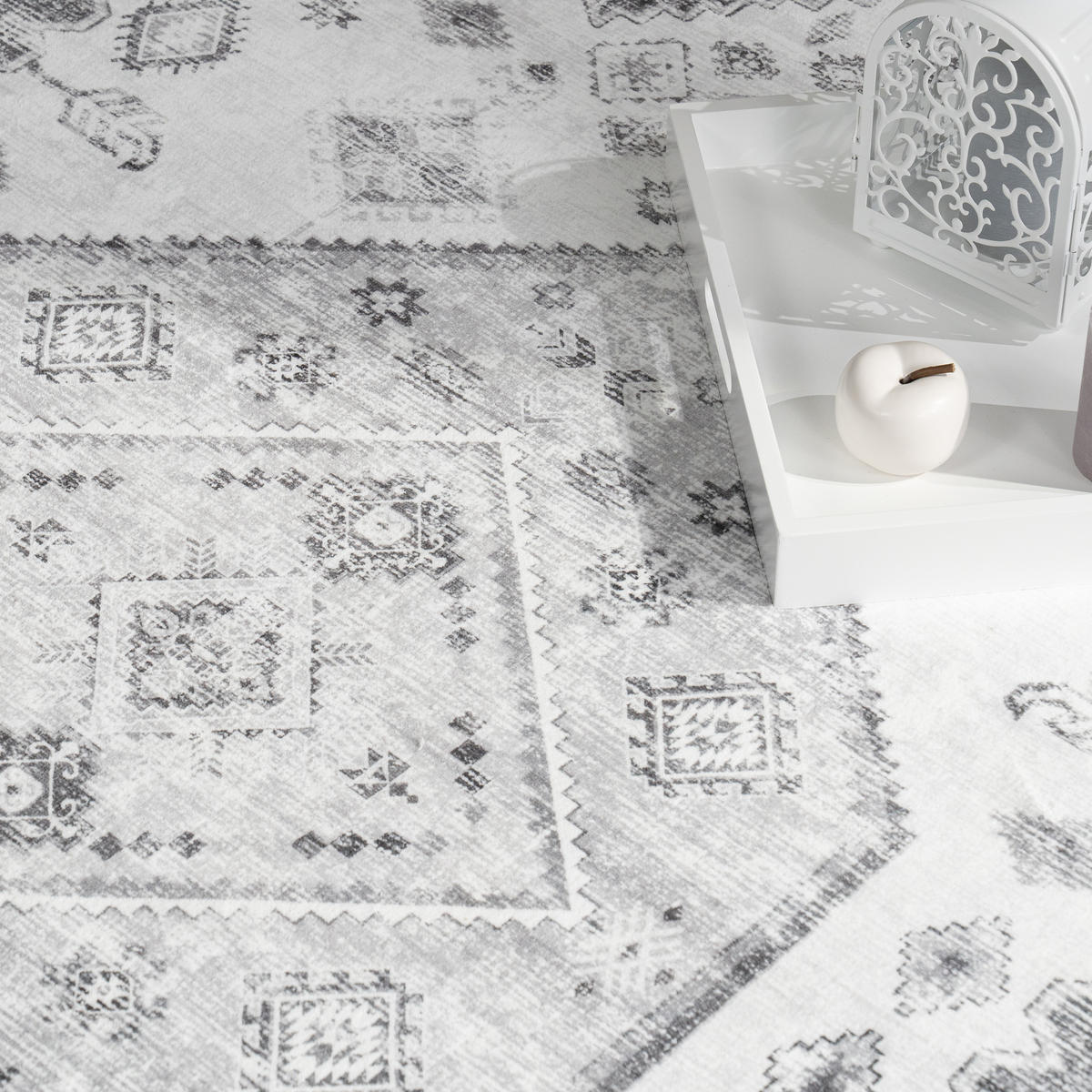 KURZFLORTEPPICH 120/160 cm Cambridge 463 - Grau, Textil (120/160cm) - Paco Home