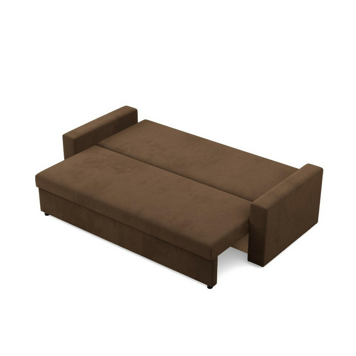 SOFA Neo mit gerader Armlehnen braun - Braun, Textil (220/85/92cm) - SIMKAM Furniture
