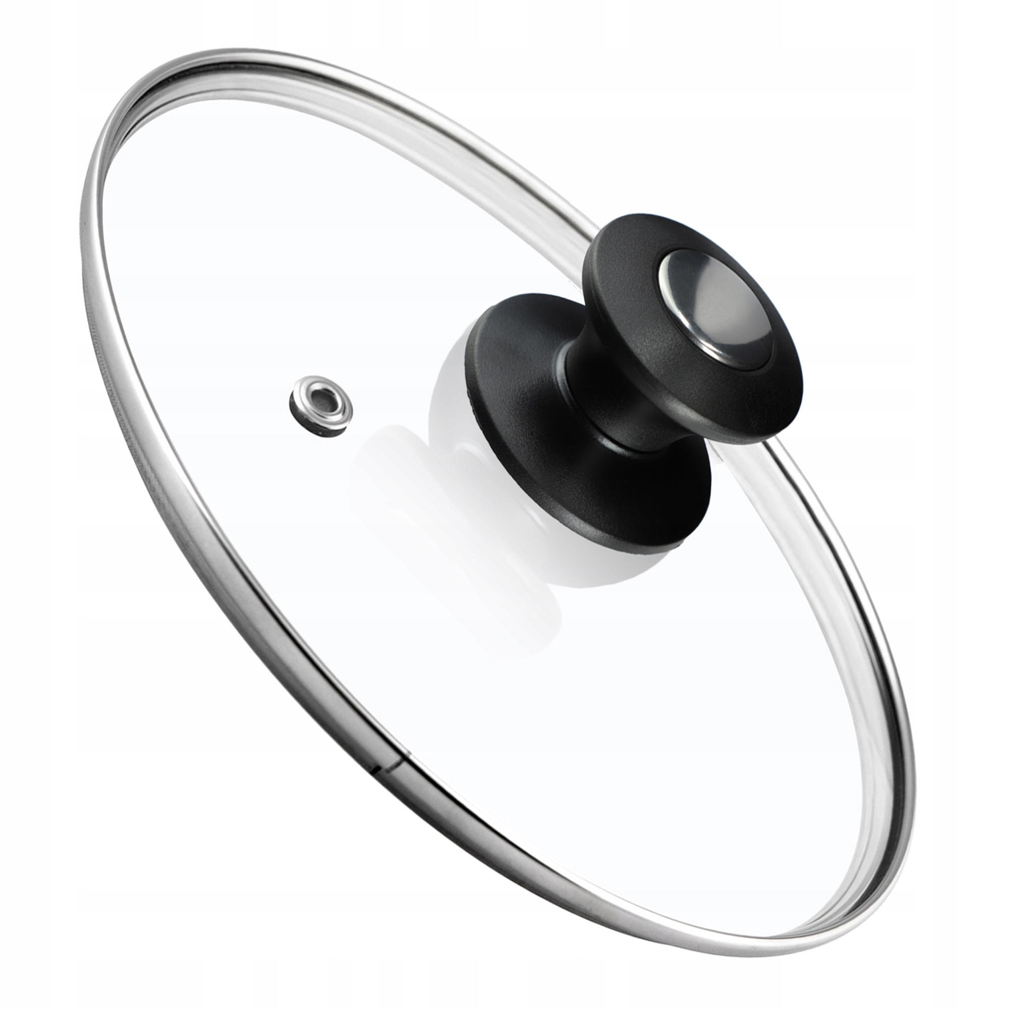 DECKEL mit Griff, 24 cm, 1 Stück - Transparent, Glas/Kunststoff (244cm) - KADAX